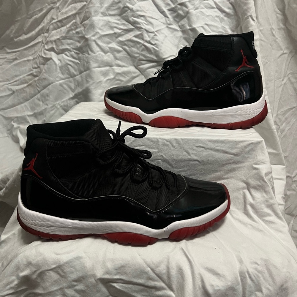 Nike Air Jordan 11 Retro 'BRED' 2019 Basketball Sneakers Size 13